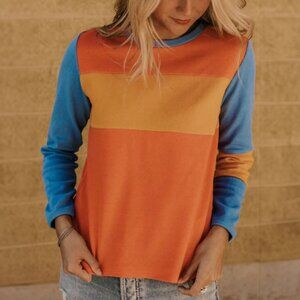 Roolee Size M Babbette Colorblock Pullover